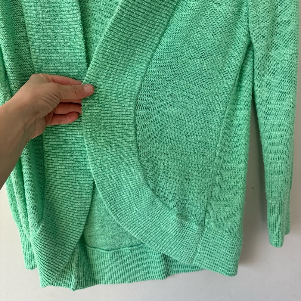 Lilly Pulitzer Seafoam Green Open-Front Cardigan - Picture 7 of 9